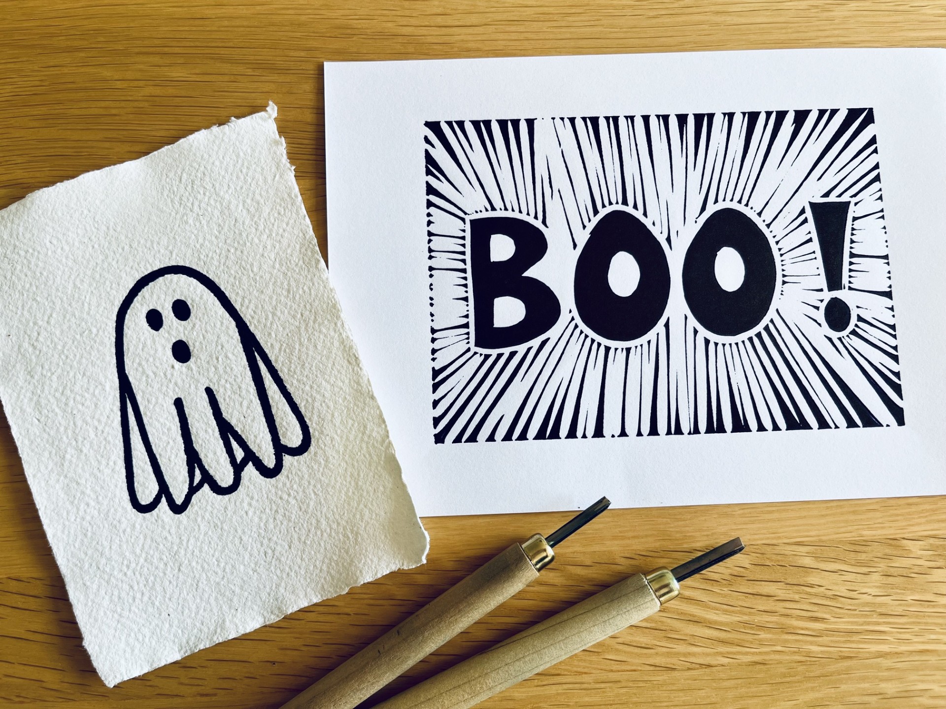 Ghost and boo prints Ghost and boo prints