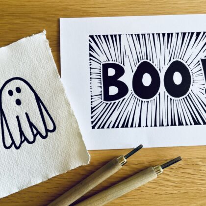 Ghost and boo prints Ghost and boo prints
