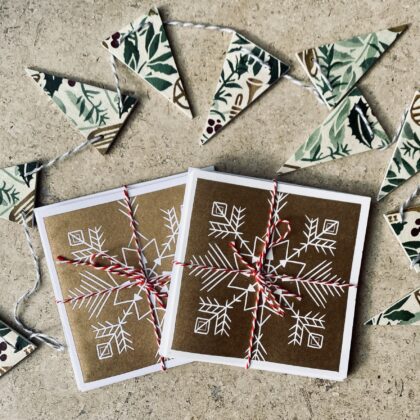 Gold snowflake christmas card Gold snowflake christmas card