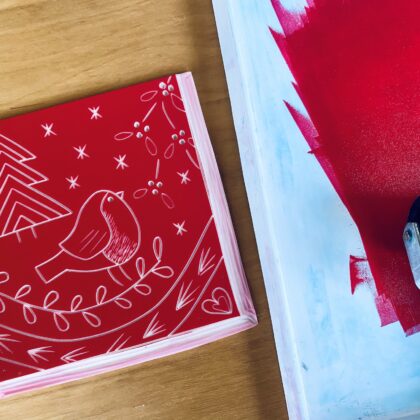 Inky red robin Inky red robin