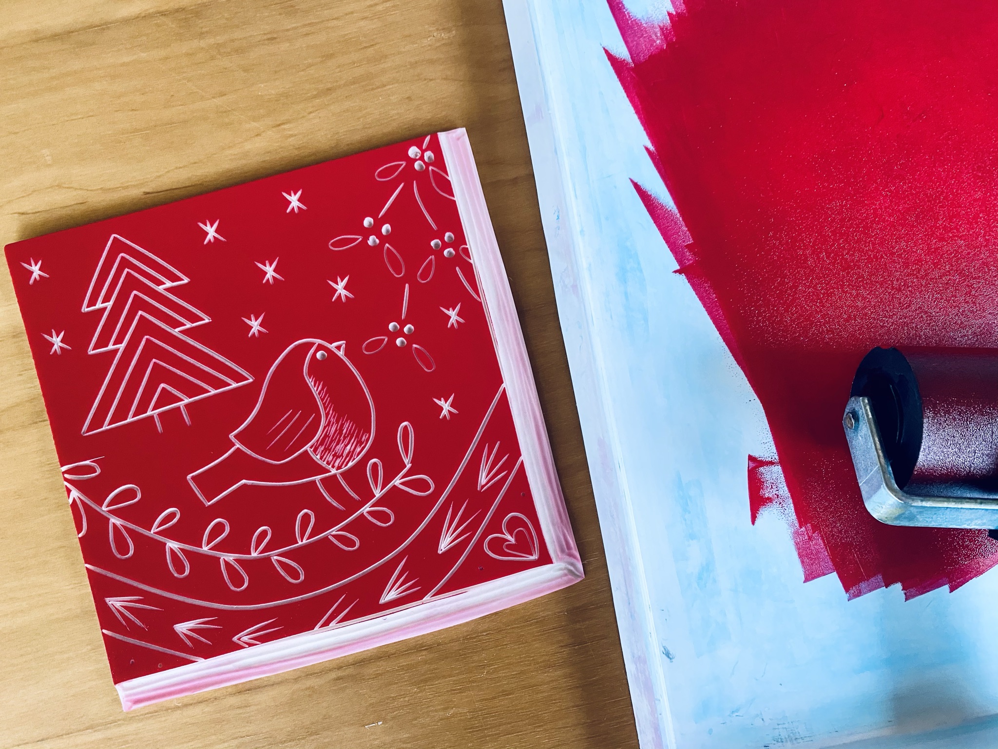 Inky red robin Inky red robin