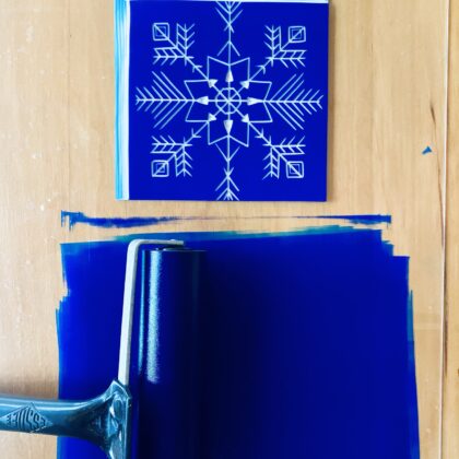 Inky snowflake block Inky snowflake block