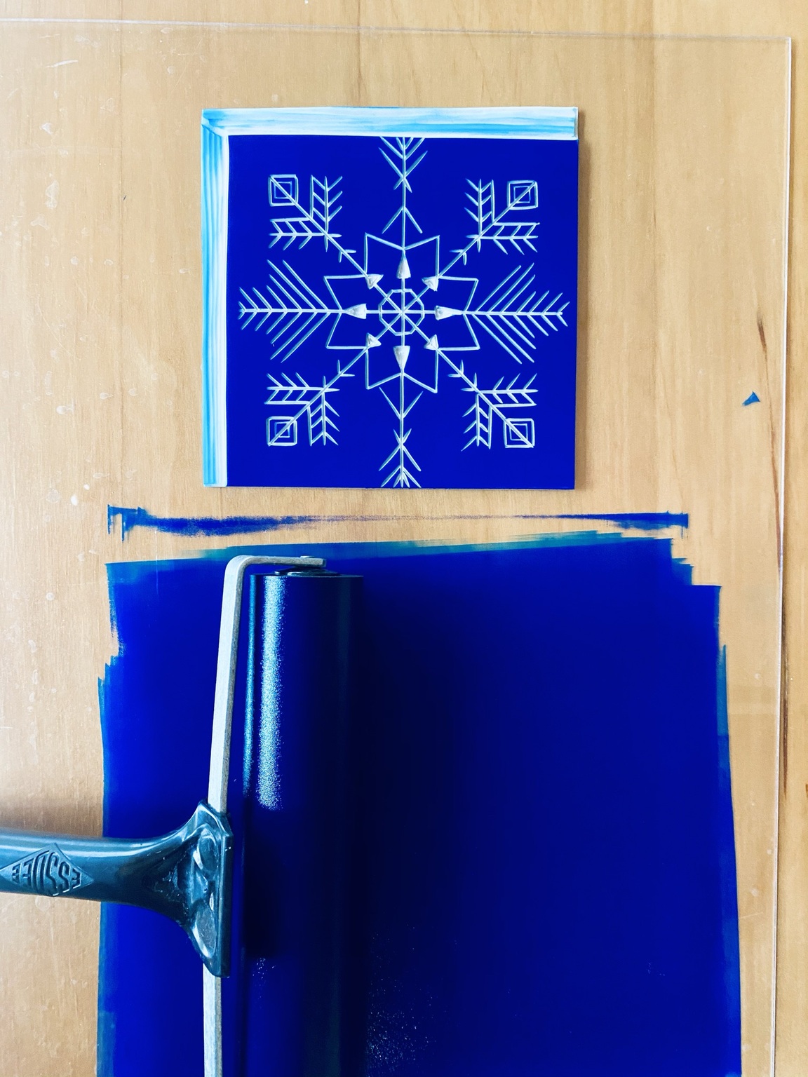 Inky snowflake block Inky snowflake block