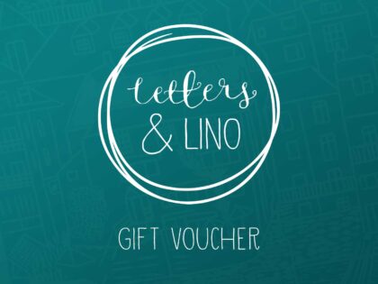 Letters and lino gift voucher