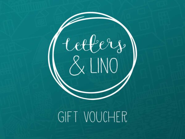 Letters and lino gift voucher