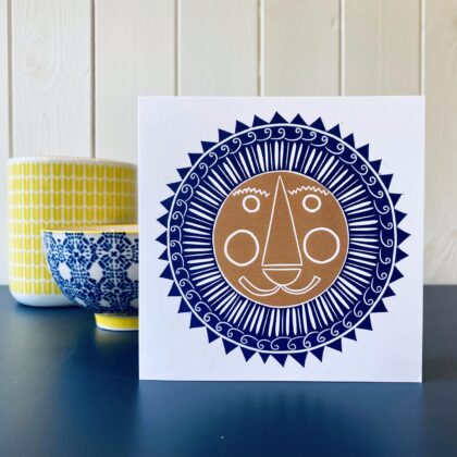 Mr lion greetings card