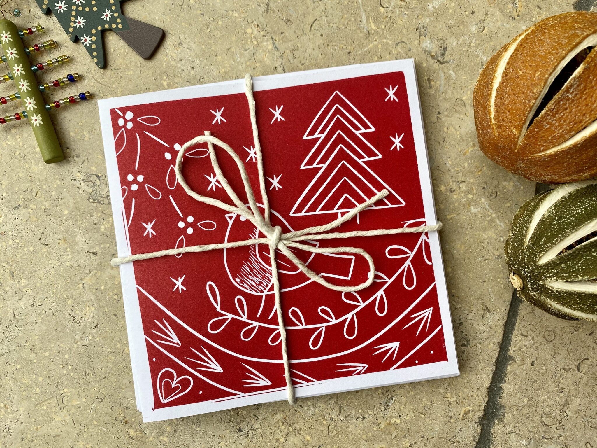 Red robin christmas card Red robin christmas card