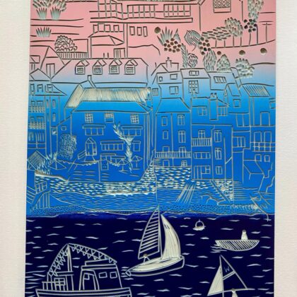 Salcombe gradient inked block