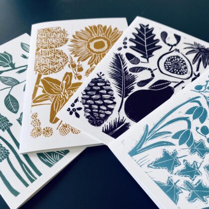 Seasons series digitally printed greetings cards