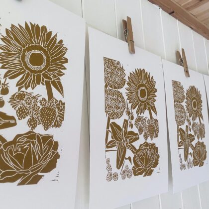 Summer lino cut print edition