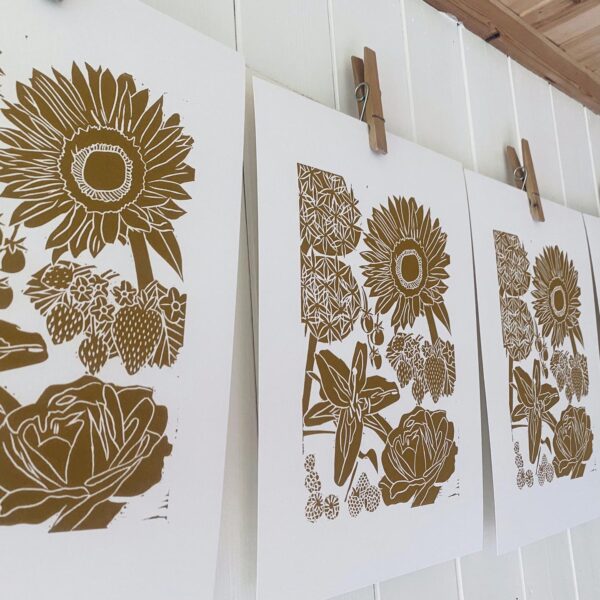 Summer lino cut print edition