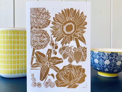 Summer printed greetings card