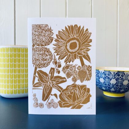 Summer printed greetings card